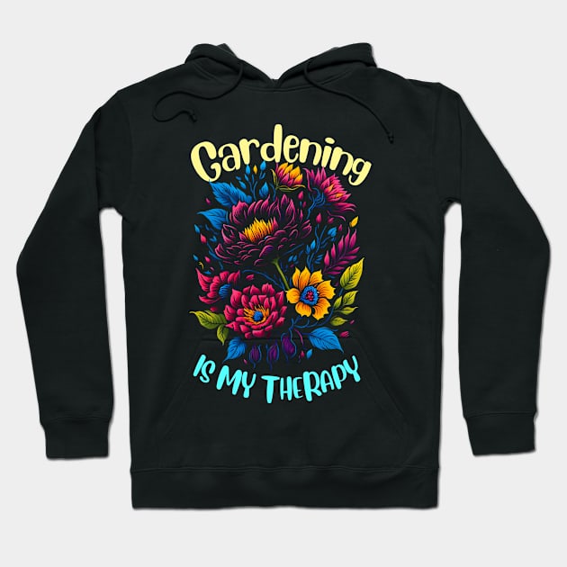 Gardening is my therapy Hoodie by T-shirt US